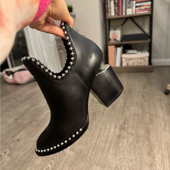🖤Alexander Wang Gabi Cut-out Studded High Heel Booties - Picture 9 of 10